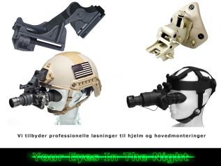 hjelm og hoved montering til kof-1 night vision natkikkert goggle