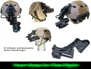 hjelm og hoved montering til kof-2 night vision natkikkert mono goggle